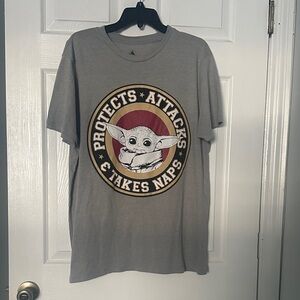 Disney Gray Tee with Iconic Castle Design